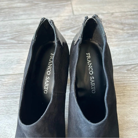 FRANCO SARTO  VELLA Black Leather Ankle Boots - Picture 6 of 15